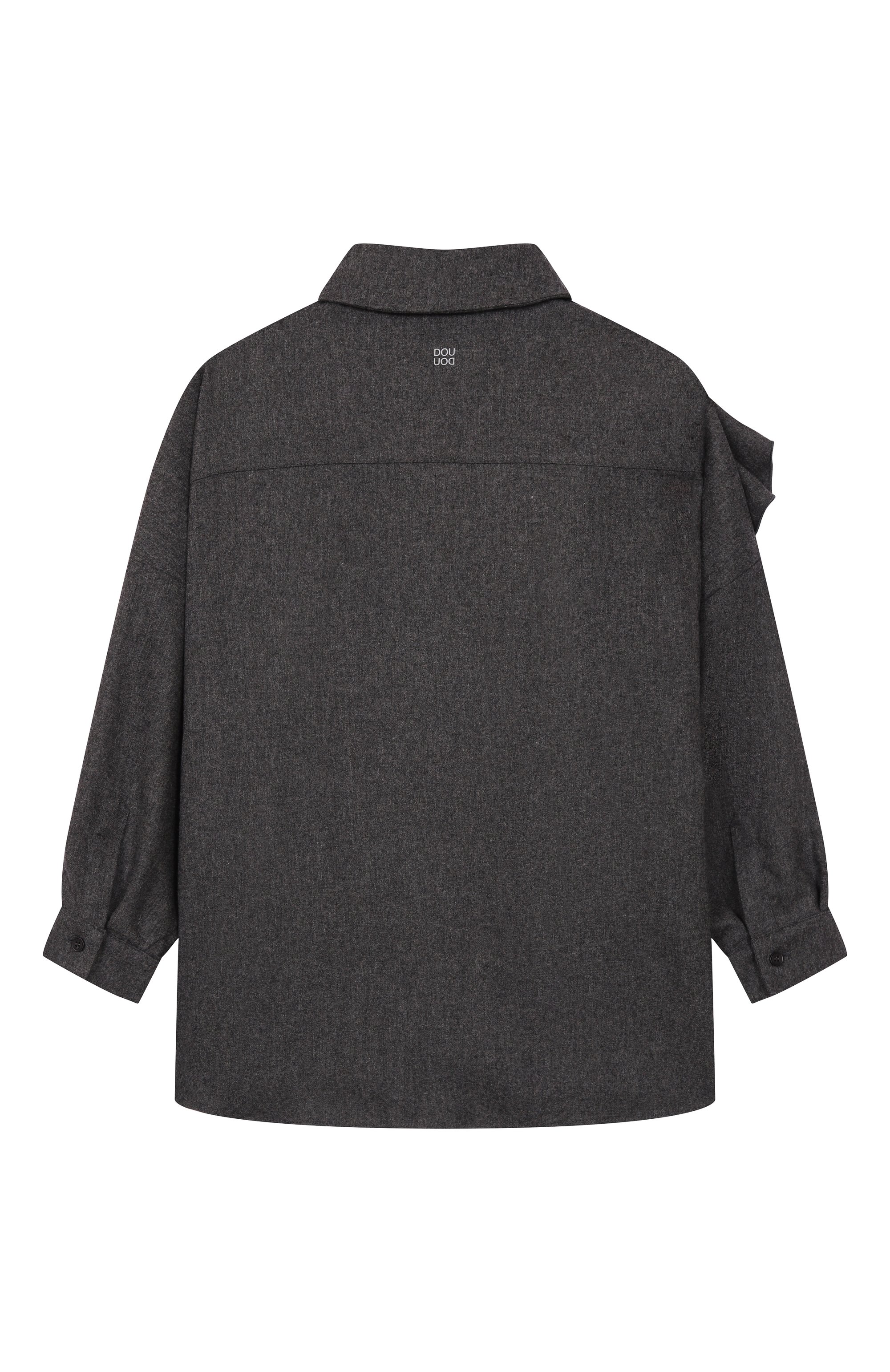 Рубашка из шерсти и вискозы DOUUOD, арт. DX5A00, фото 2