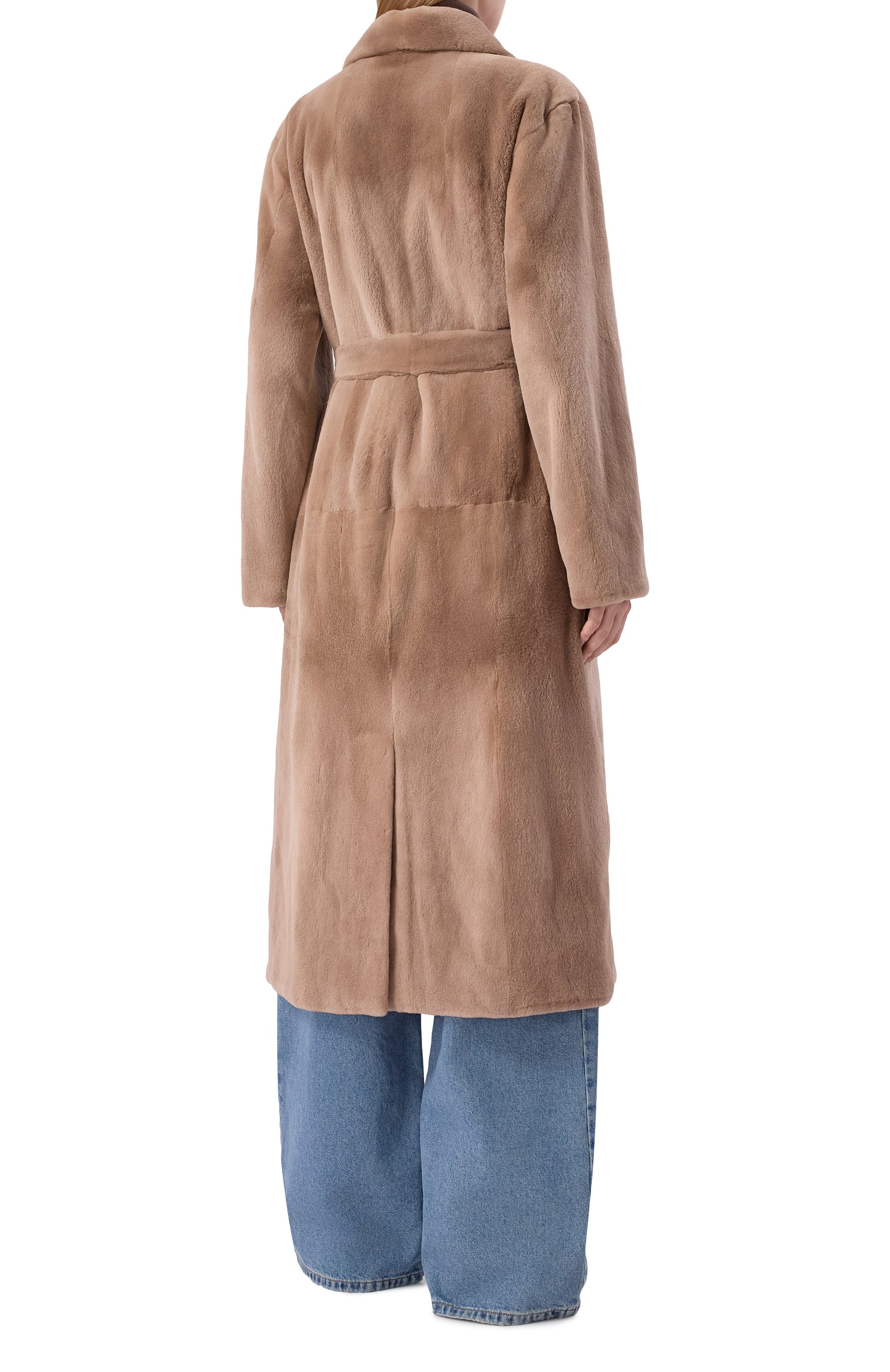 Шуба из норки GIULIA GURMAN бежевого цвета по цене 1500000 руб., арт. 2505NP, фото 4 Шуба из норки GIULIA GURMAN, арт. 2505NP, фото 4