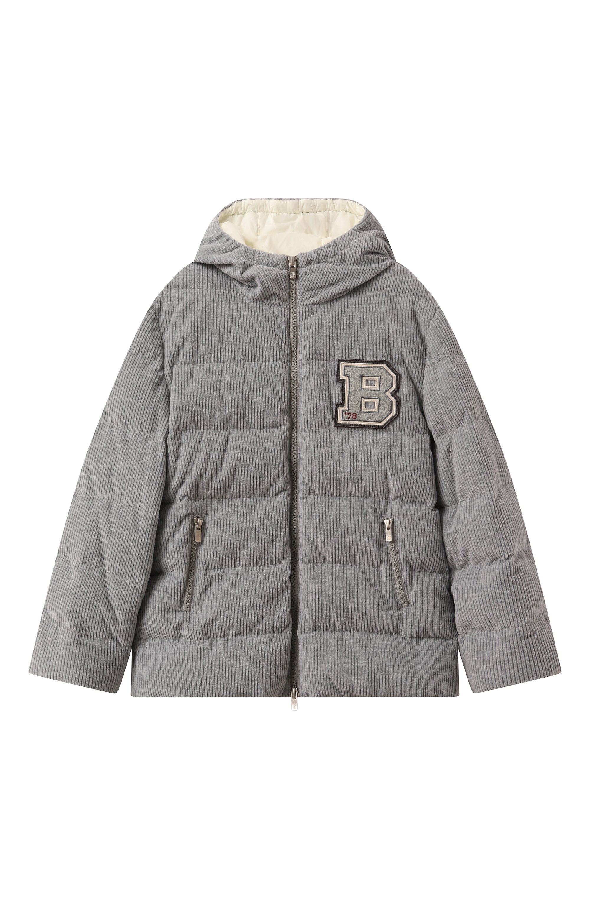 Вельветовый пуховик BRUNELLO CUCINELLI, арт. BY476J329B, фото 1