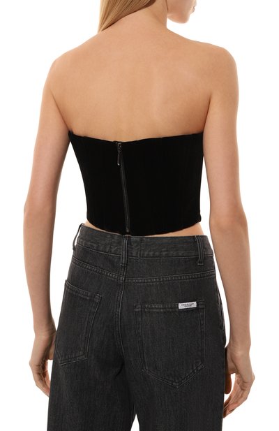 Бархатный корсет ALINE черного цвета по цене 26500 руб., арт. AL082702, фото 4 Бархатный корсет ALINE, арт. AL082702, фото 4