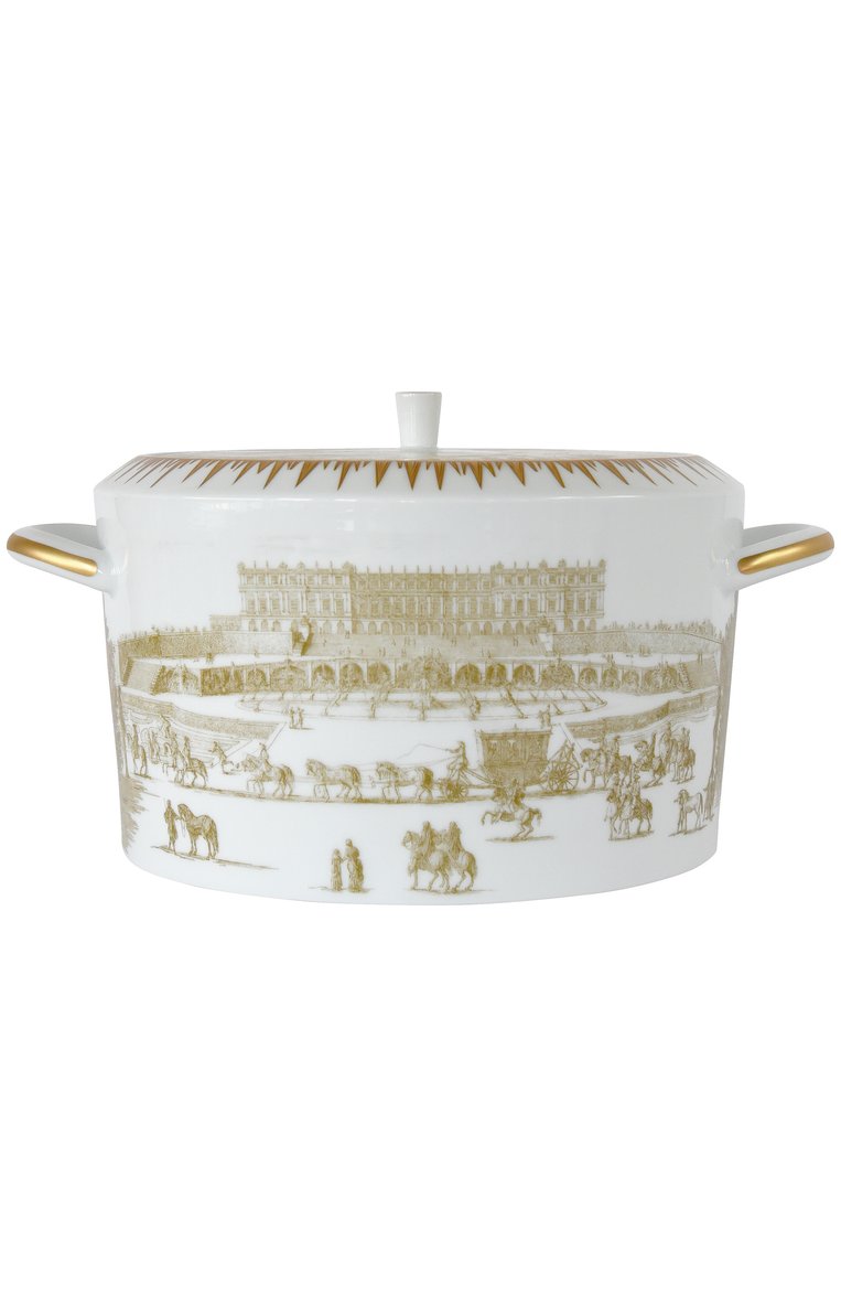 Супница versailles enchante BERNARDAUD золотого цвета, арт. 2050/147 | Фото 1 (Региональные ограничения белый список (Axapta Mercury): Не проставлено; Нос: Не проставлено; Коллекция: Versailles Enchante; Интерьер Кросс-КТ: Обеденная посуда; Ограничения доставки: fragile-2)