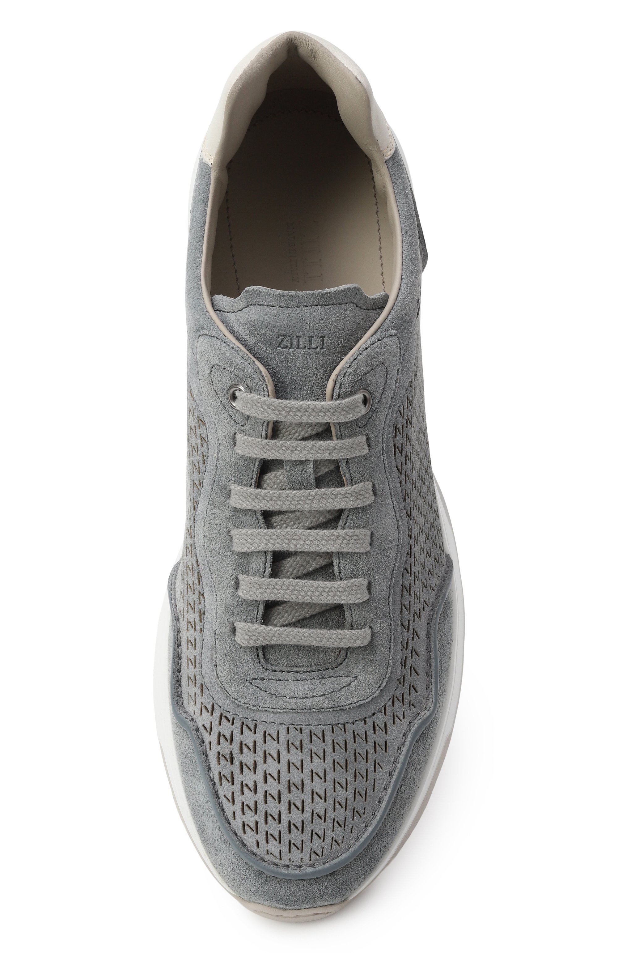 Замшевые кроссовки ZILLI, арт. H0199AM1194VZEV06, фото 6