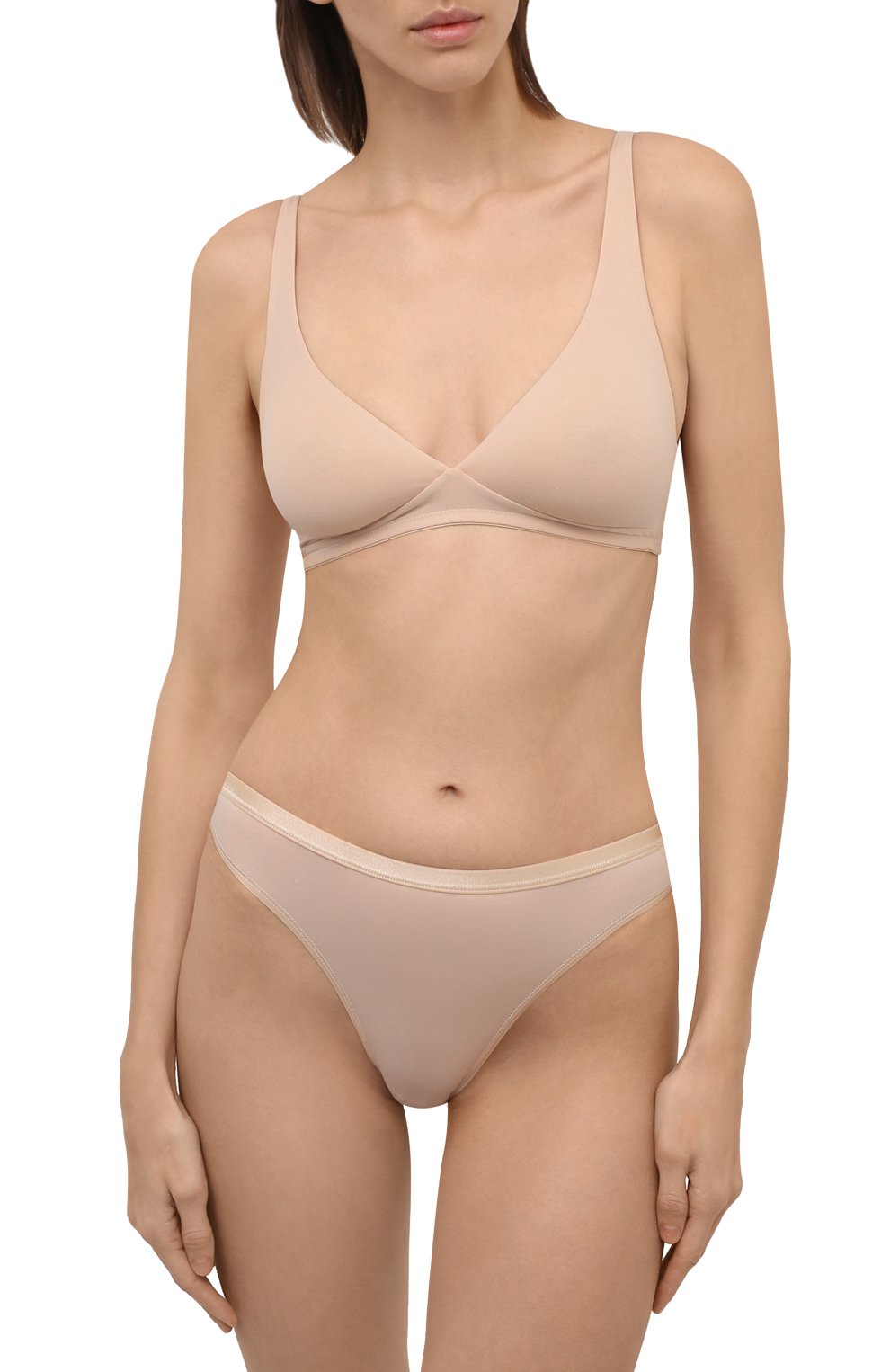 Треугольный бюстгальтер HANRO бежевого цвета по цене 9950 руб., арт. 071387, фото 2 Треугольный бюстгальтер HANRO, арт. 071387, фото 2