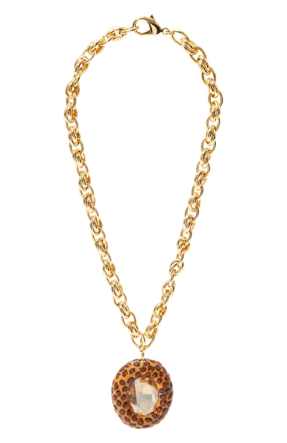 Кулон на цепочке LILI ARCHIVE леопардового цвета по цене 49500 руб., арт. PMLEOLUX1, фото 1 Кулон на цепочке LILI ARCHIVE, арт. PMLEOLUX1, фото 1