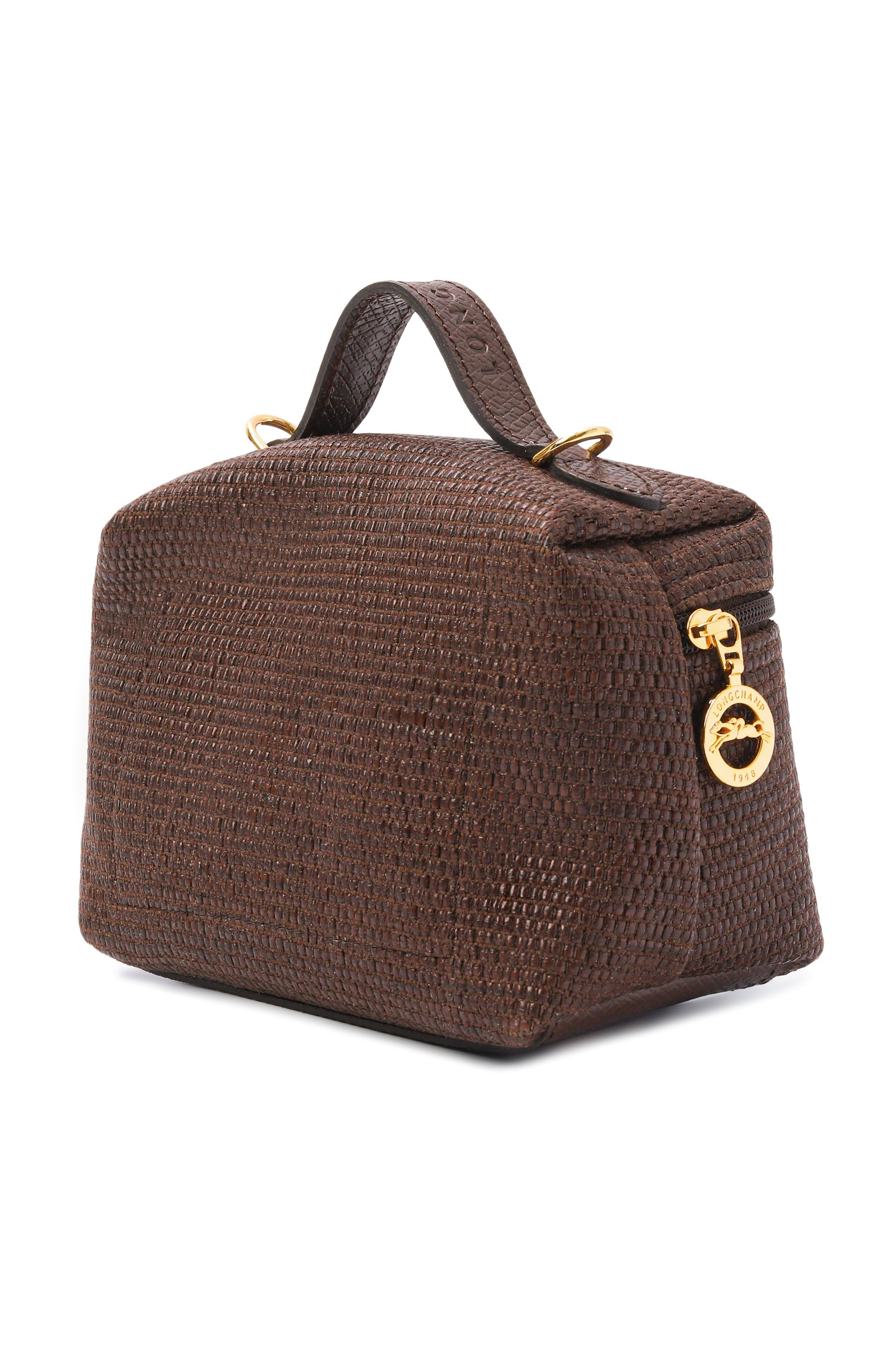 Сумка le panier pliage xs LONGCHAMP темно-коричневого цвета по цене 39950 руб., арт. 10187HGK/HGK, фото 4 Сумка le panier pliage xs LONGCHAMP, арт. 10187HGK/HGK, фото 4