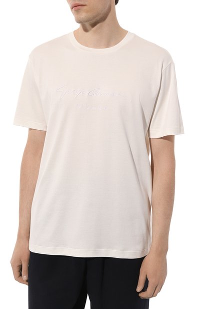 Хлопковая футболка GIORGIO ARMANI, арт. 6GSM90/SJRQZ, фото 3