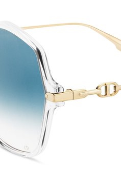 Женские солнцезащитные очки DIOR EYEWEAR синего цвета, арт. LINK290008 | Фото 4 (Тип очков: С/з; Региональные ограничения белый список (Axapta Mercury): RU, Не проставлено; Нос: Не проставлено; Оптика Гендер: оптика-женское)