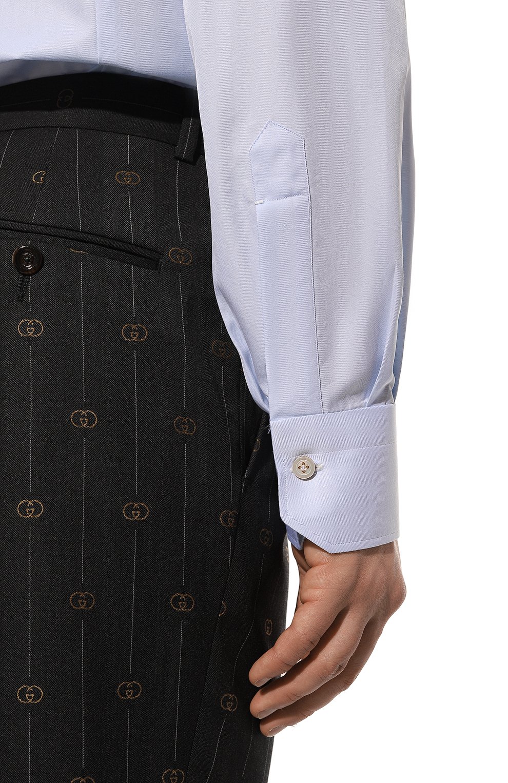 Хлопковая сорочка KITON, арт. UCCH0660702, фото 6