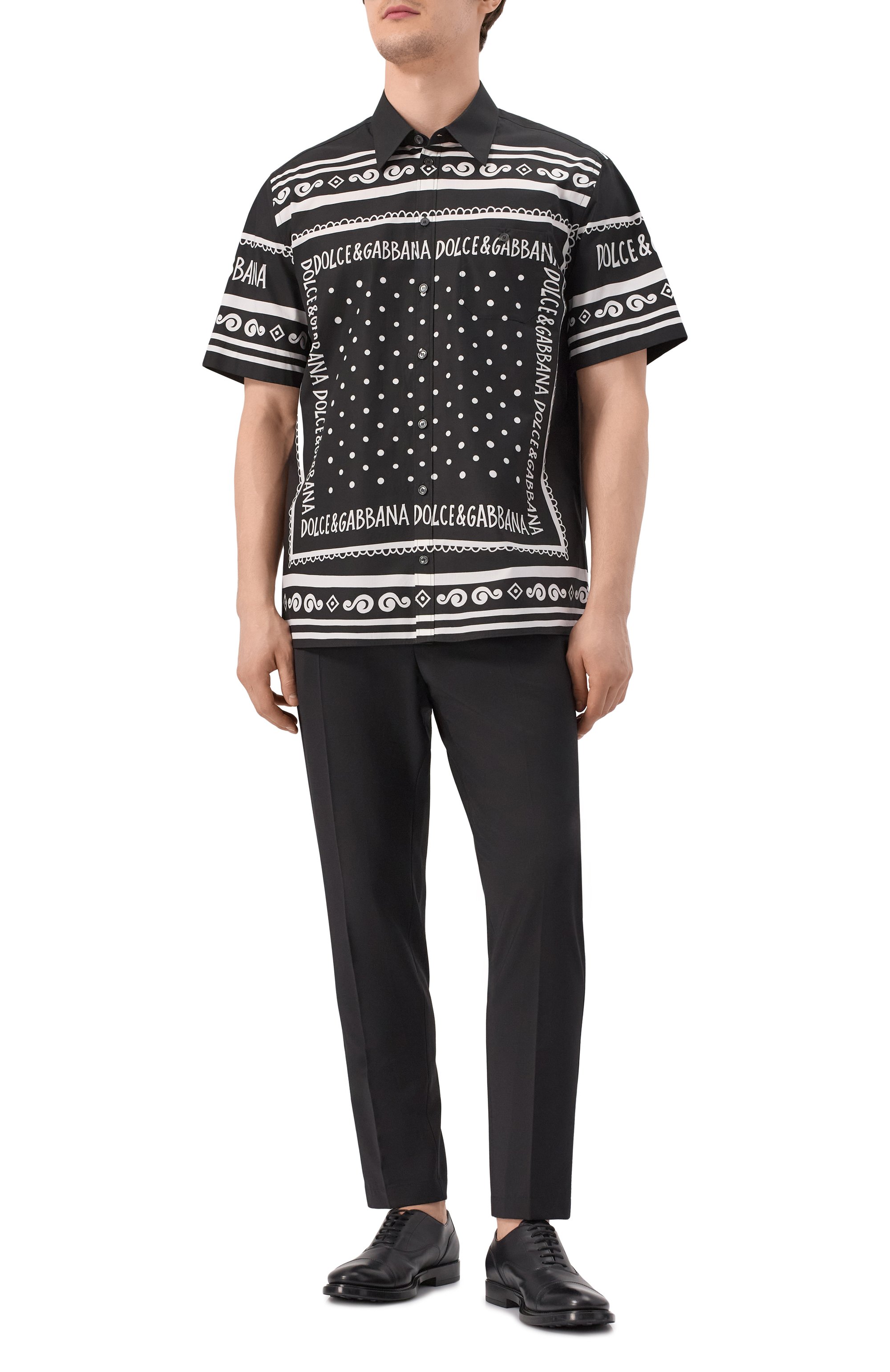 Хлопковая рубашка DOLCE & GABBANA, арт. G5LG9T/FI5KQ, фото 2