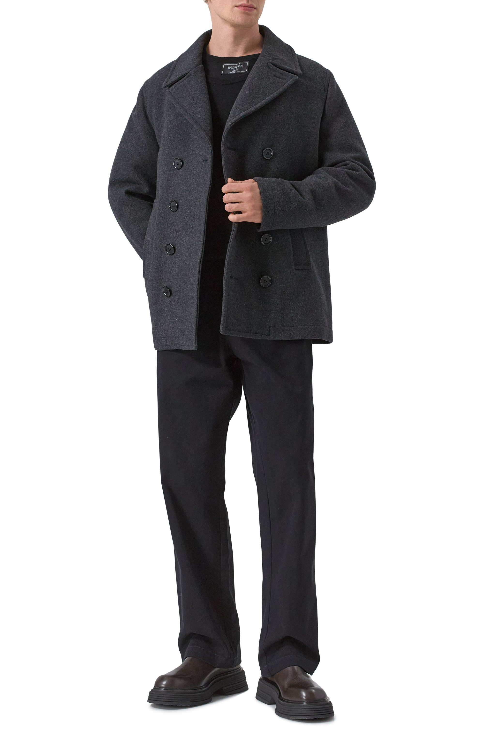 Шерстяной джемпер BALMAIN, арт. EH1KD145/KH92, фото 2