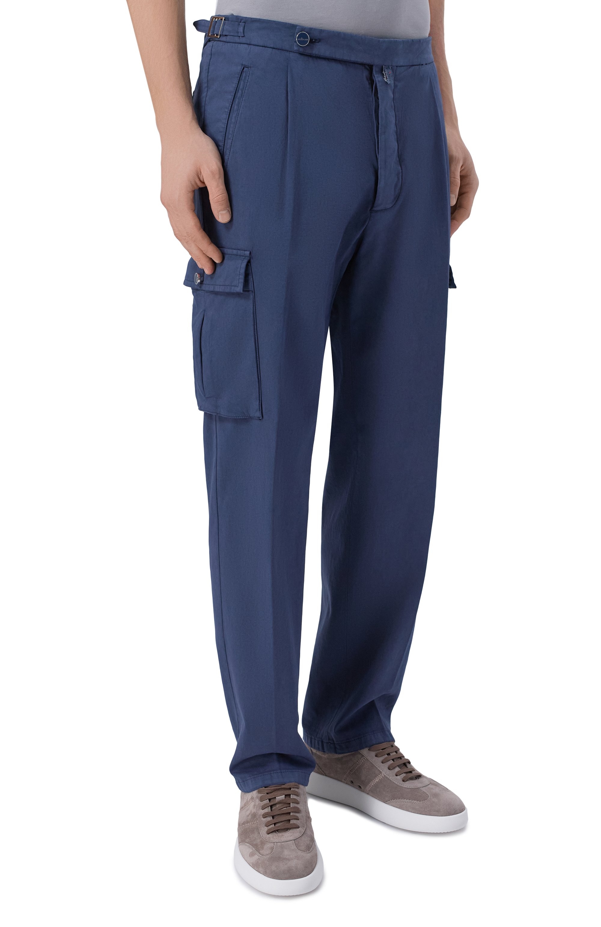 Брюки-карго из хлопка и кашемира KITON, арт. UP0005K0611H, фото 3