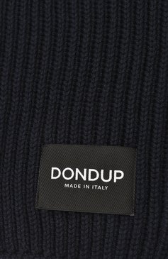 Мужской шарф DONDUP темно-синего цвета, арт. UK275/Y00474U XXX | Фото 4 (Материал: Синтетический материал, Шерсть, Текстиль; Нос: Не проставлено; Материал сплава: Проставлено; Мужское Кросс-КТ: Шарфы - шарфы; Кросс-КТ: другое)