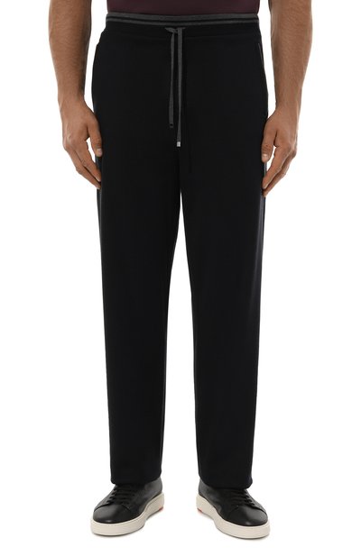 Брюки из хлопка и шелка ZILLI темно-синего цвета по цене 140500 руб., арт. JSP011M0112VZDT00/62, фото 3 Брюки из хлопка и шелка ZILLI, арт. JSP011M0112VZDT00/62, фото 3