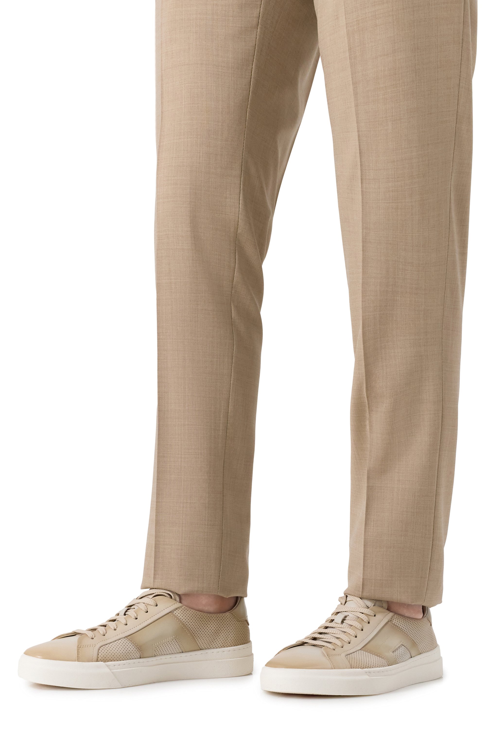 Кожаные кеды double buckle SANTONI, арт. MBGG22068PNNTFG0, фото 3