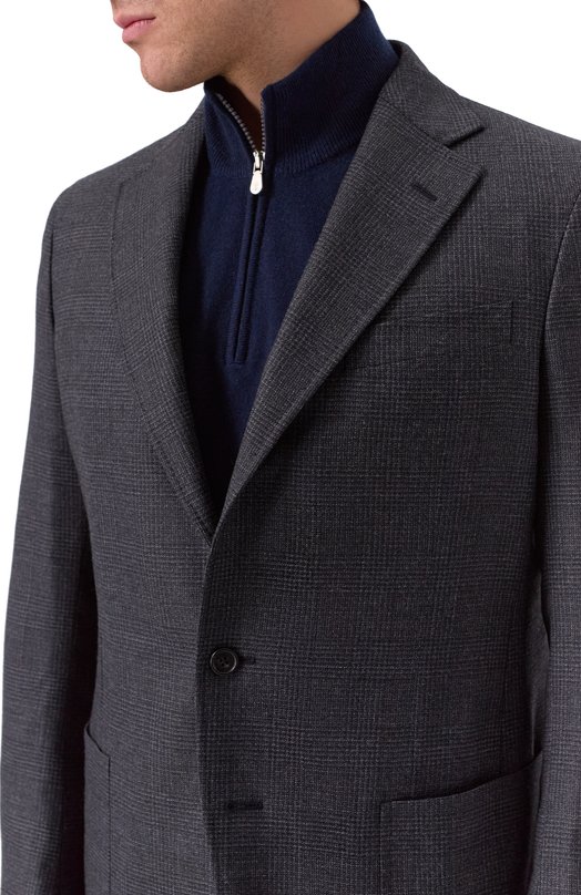 Шерстяной пиджак Zilli P2T00AM020051089Q Серый  P2T00AM020051089Q Фото 6