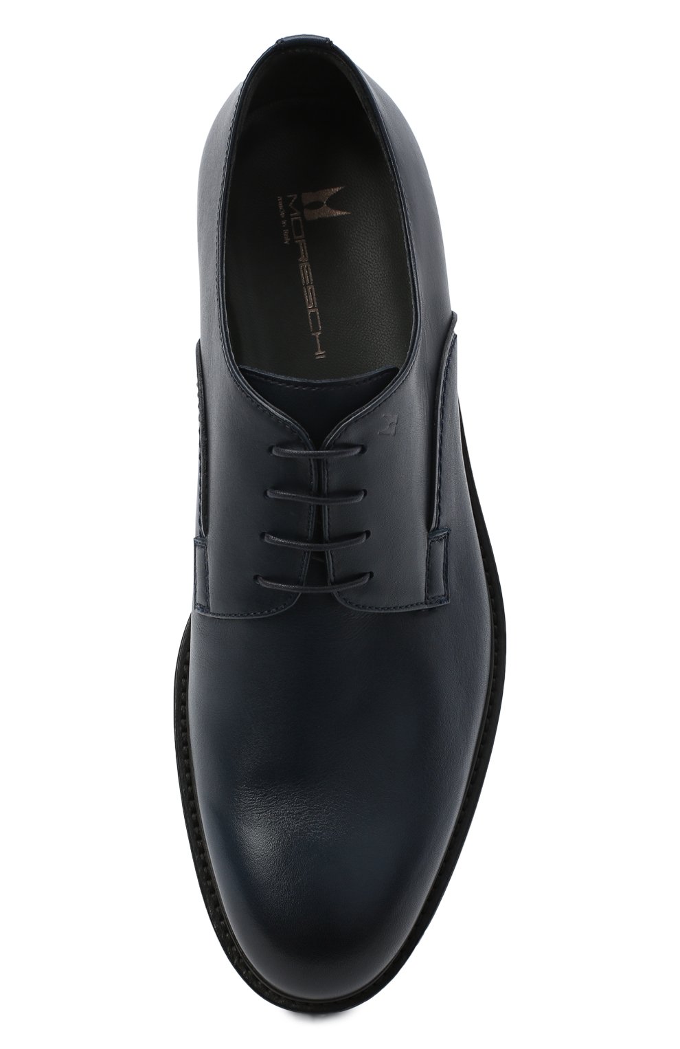 Кожаные дерби MORESCHI темно-синего цвета по цене 56550 руб., арт. 43554/162/B0RG0GNA/F.NAPPA, фото 5 Кожаные дерби MORESCHI, арт. 43554/162/B0RG0GNA/F.NAPPA, фото 5