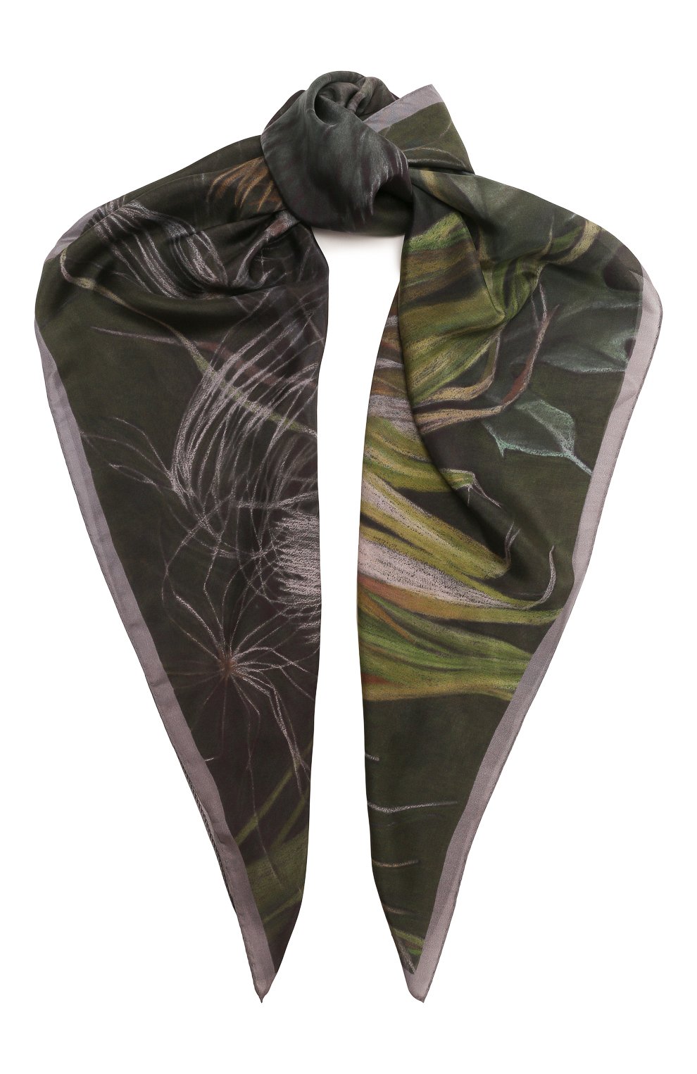 Шелковый платок чертополох GOURJI, арт. T23CHRT7R, фото 1