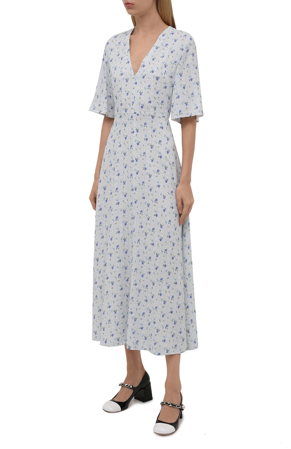 Платье из вискозы MIU MIU, арт. MF4438-1Z72-F0M10, фото 3