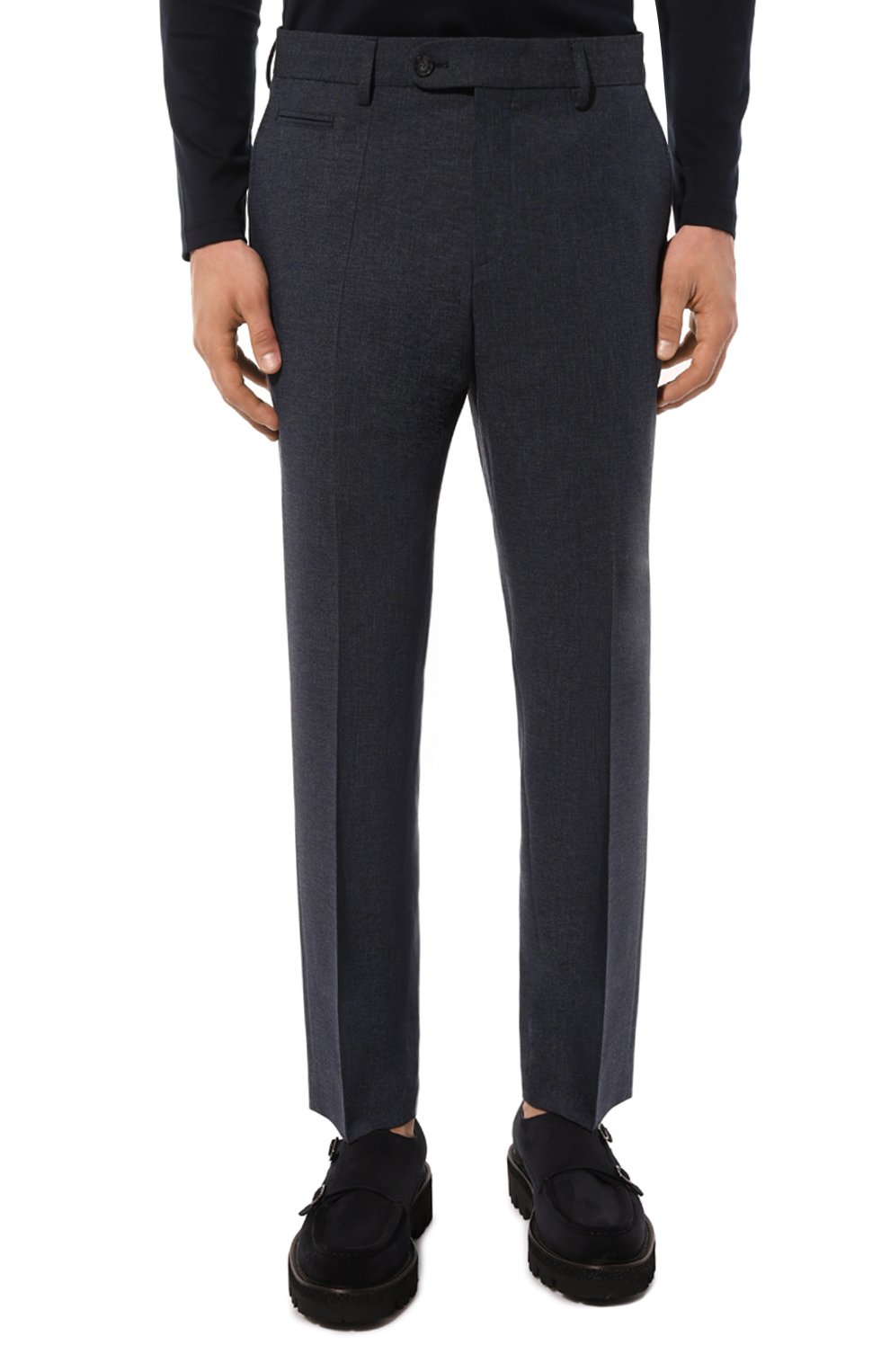 Брюки из шерсти и вискозы BOSS, арт. 50521041, фото 3