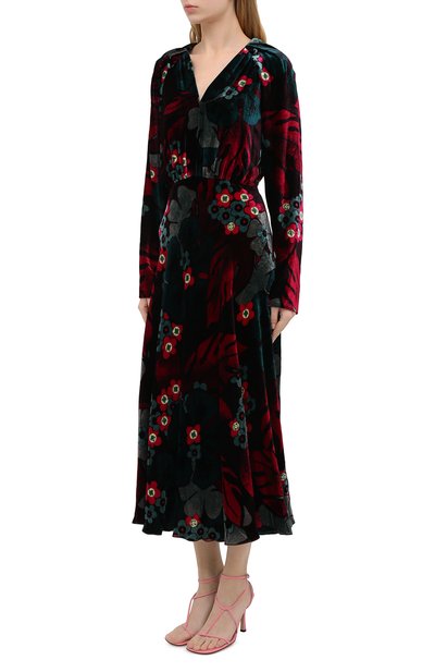 Платье из вискозы и шелка DRIES VAN NOTEN, арт. 202-18617-1009, фото 3