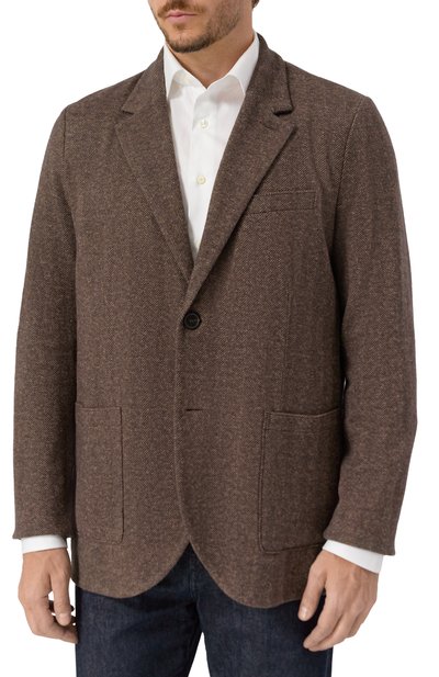 Пиджак из шерсти и хлопка HARRIS WHARF LONDON, арт. CL9535MRA, фото 4