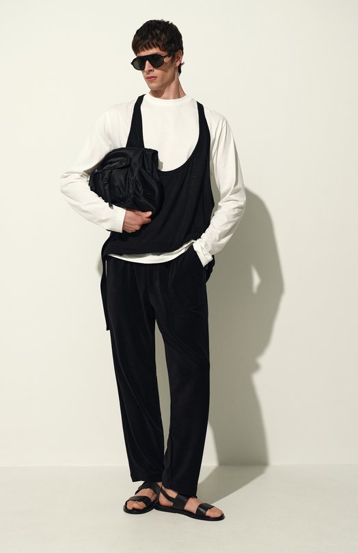 Хлопковая майка Rick Owens RR01E5101/UC Чёрный  RR01E5101/UC Фото 7