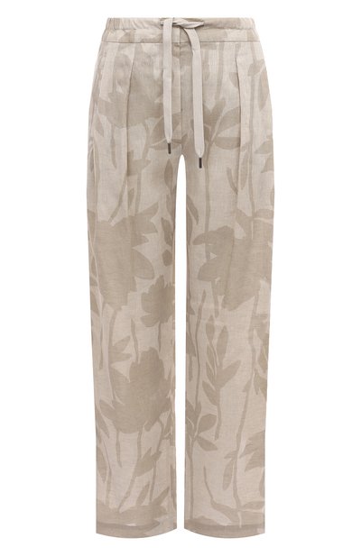 Женские льняные брюки BRUNELLO CUCINELLI, арт. MB650P8597