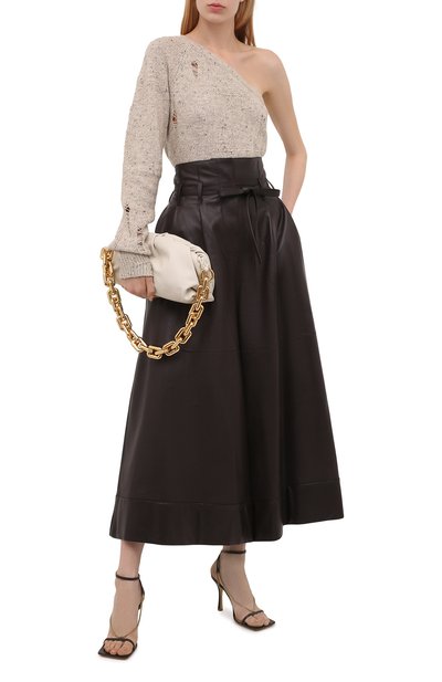 Пуловер из шерсти и вискозы HELMUT LANG светло-бежевого цвета по цене 33450 руб., арт. L04HW722, фото 2 Пуловер из шерсти и вискозы HELMUT LANG, арт. L04HW722, фото 2