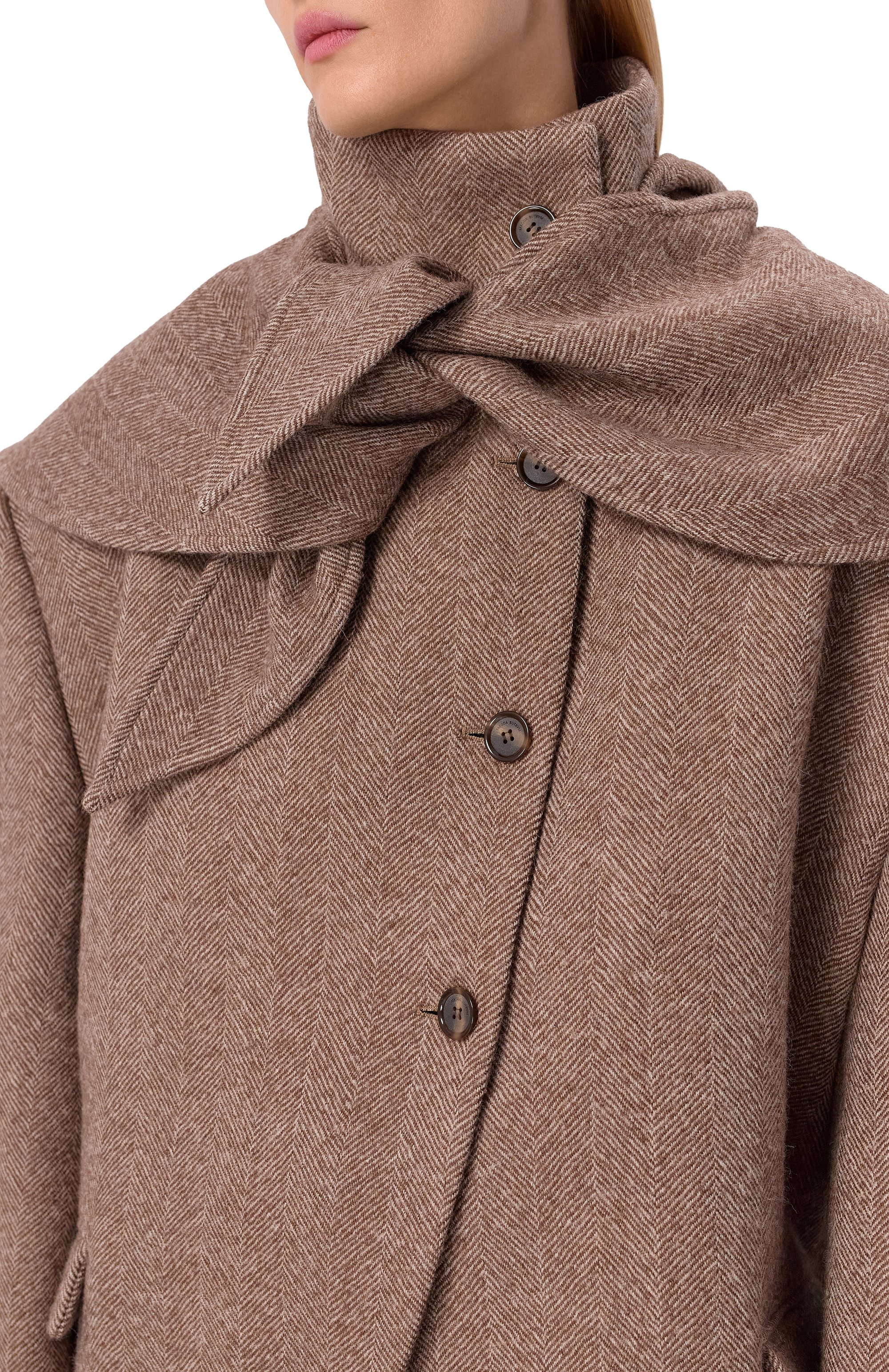 Шерстяное полупальто MAGDA BUTRYM, арт. 121925, фото 5