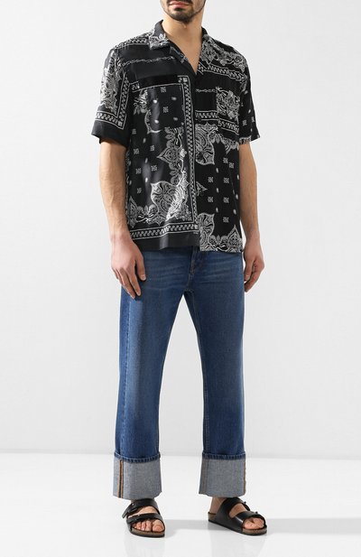 Кожаные шлепанцы SAINT LAURENT, арт. 557561/0MU00, фото 2