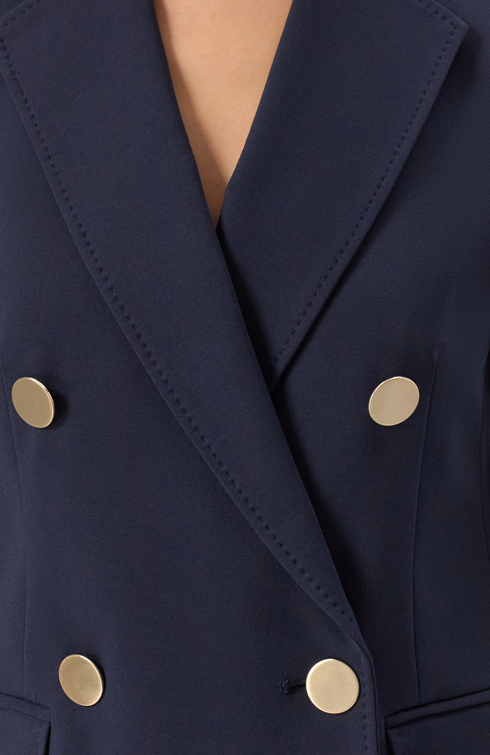 Жакет MAX MARA STUDIO синего цвета по цене 64950 руб., арт. LERICI, фото 5 Жакет MAX MARA STUDIO, арт. LERICI, фото 5