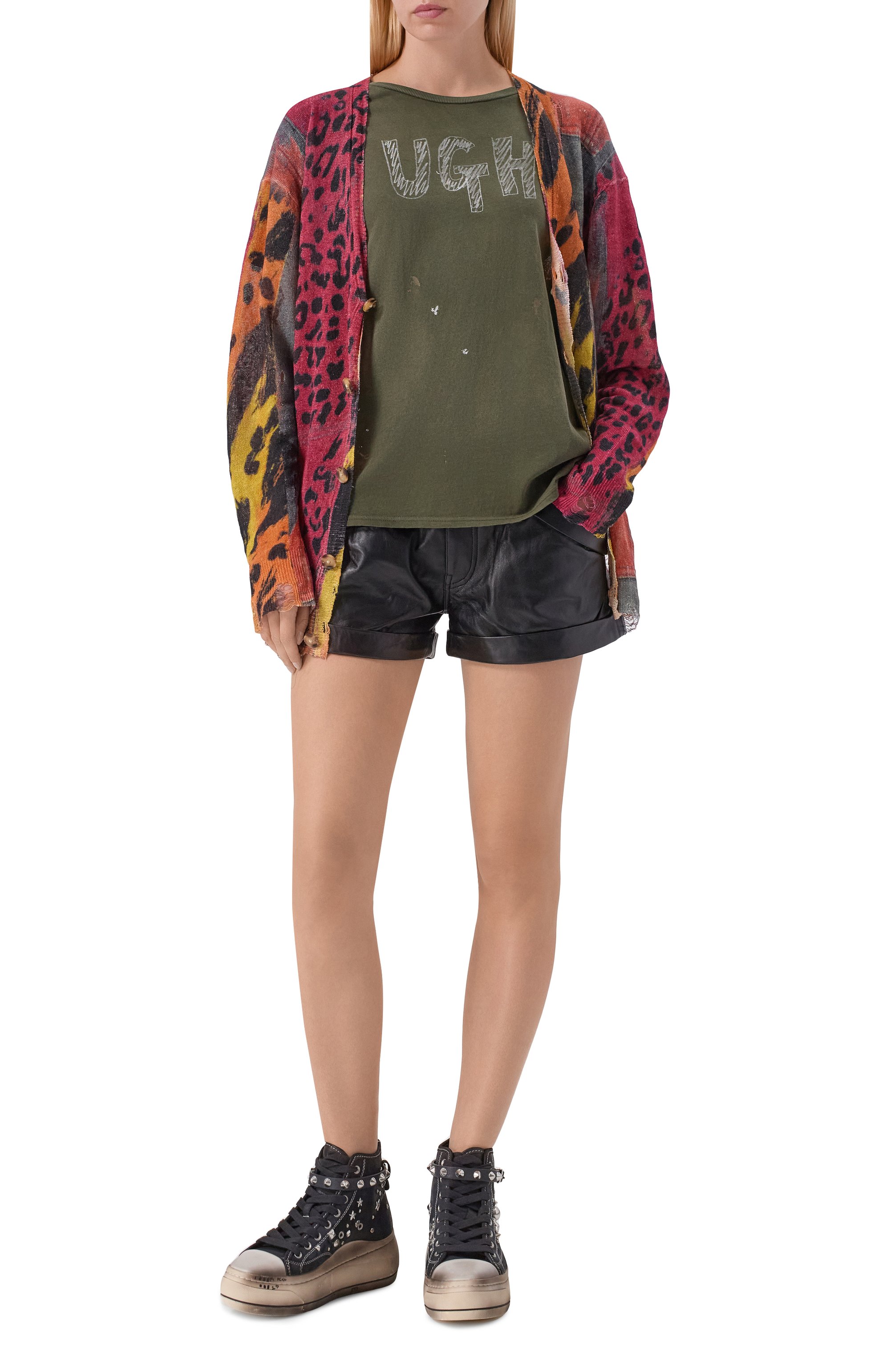 Футболка из хлопка и кашемира R13, арт. R13WK001-147CH, фото 2