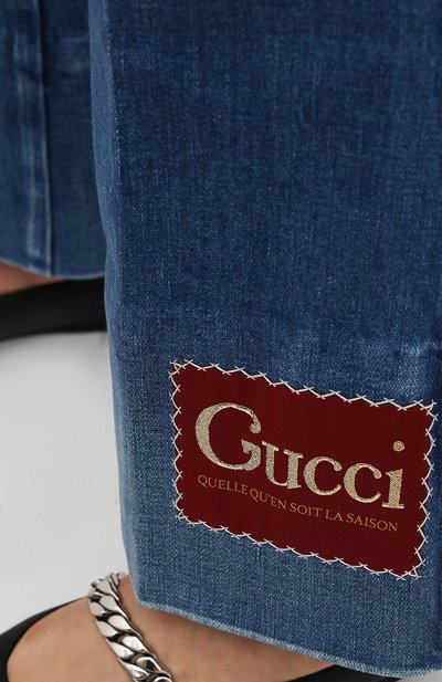 Джинсы GUCCI синего цвета по цене 58700 руб., арт. 624929/XDA6N, фото 5 Джинсы GUCCI, арт. 624929/XDA6N, фото 5