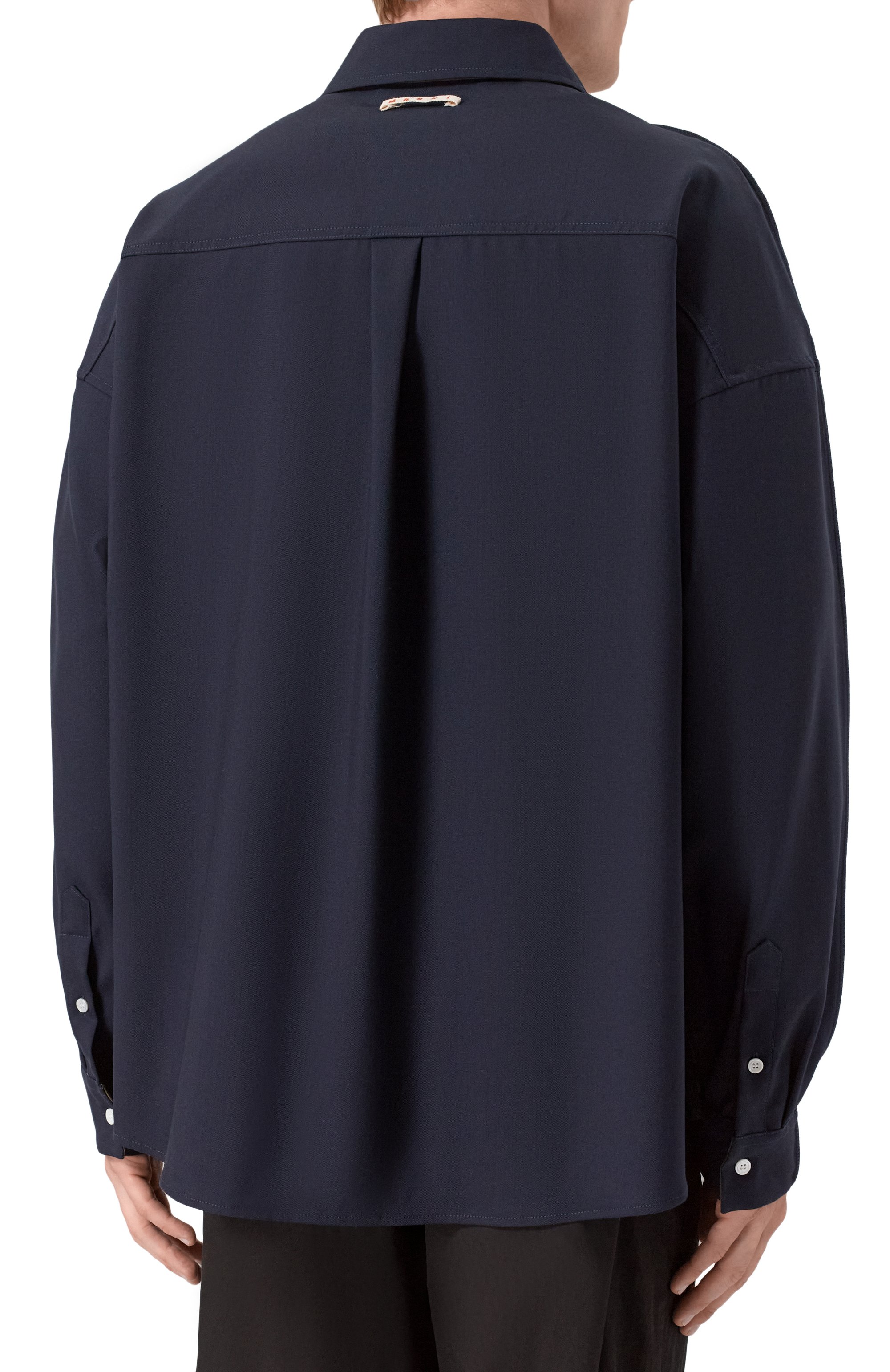 Шерстяная рубашка MARNI, арт. CUMU0375Q0/UTW839, фото 4