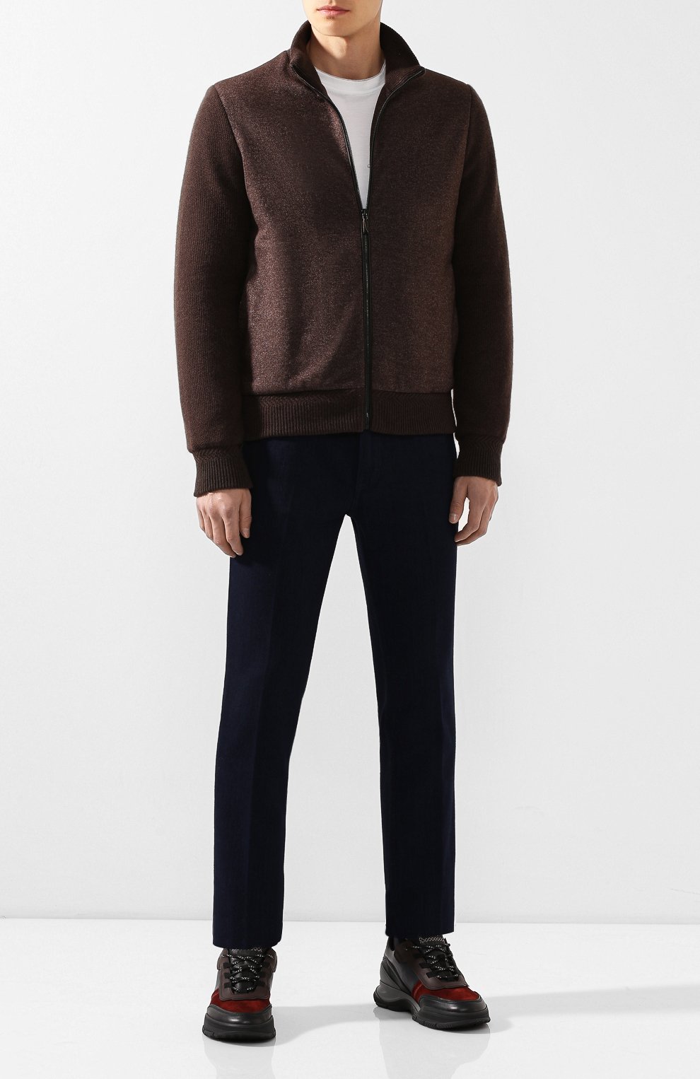 Кожаные кроссовки BRIONI, арт. QHH30L/08798, фото 2