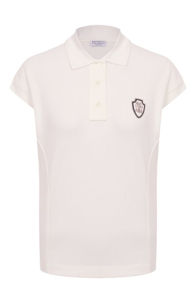 Женское хлопковое поло BRUNELLO CUCINELLI, арт. MG927VD105