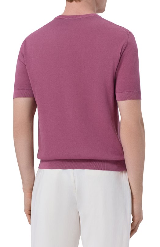 Хлопковый джемпер Andrea Campagna M5426-8051 Бордовый  M5426-8051 Фото 4