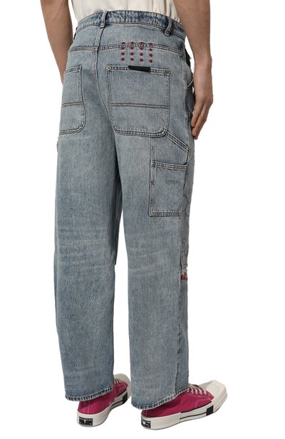 Джинсы ksubi x juice wrld KSUBI голубого цвета по цене 27700 руб., арт. MJW23PA001, фото 4 Джинсы ksubi x juice wrld KSUBI, арт. MJW23PA001, фото 4