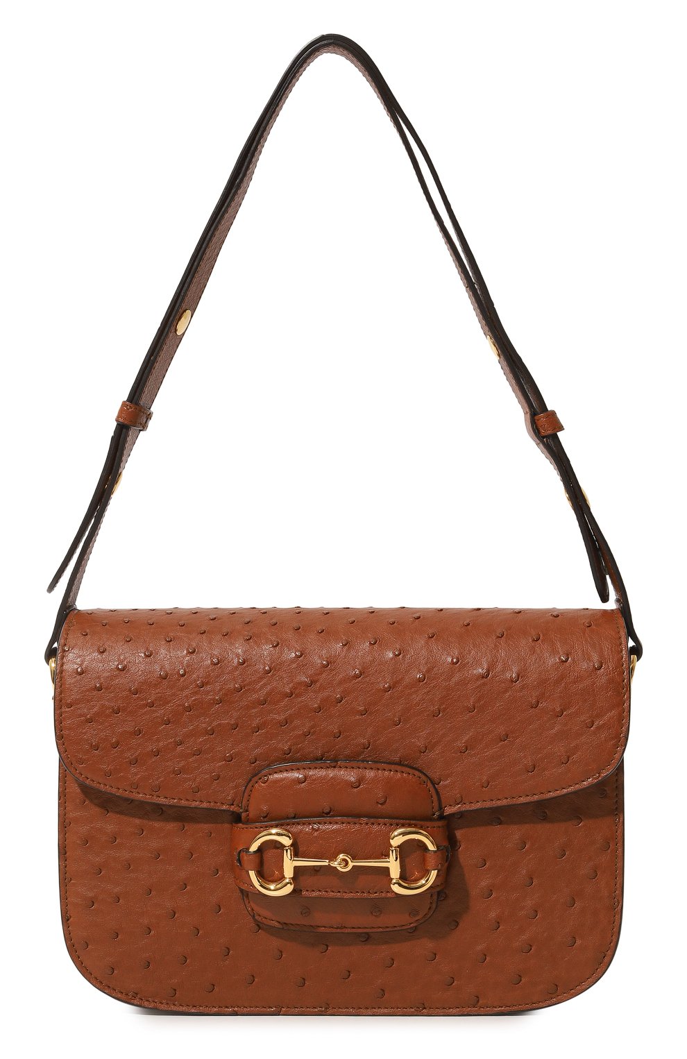 Сумка 1955 horsebit small из кожи страуса GUCCI, арт. 602204 EY00G, фото 1