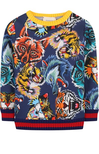 Хлопковый свитшот с принтом GUCCI, арт. 504253/X9P07, фото 1