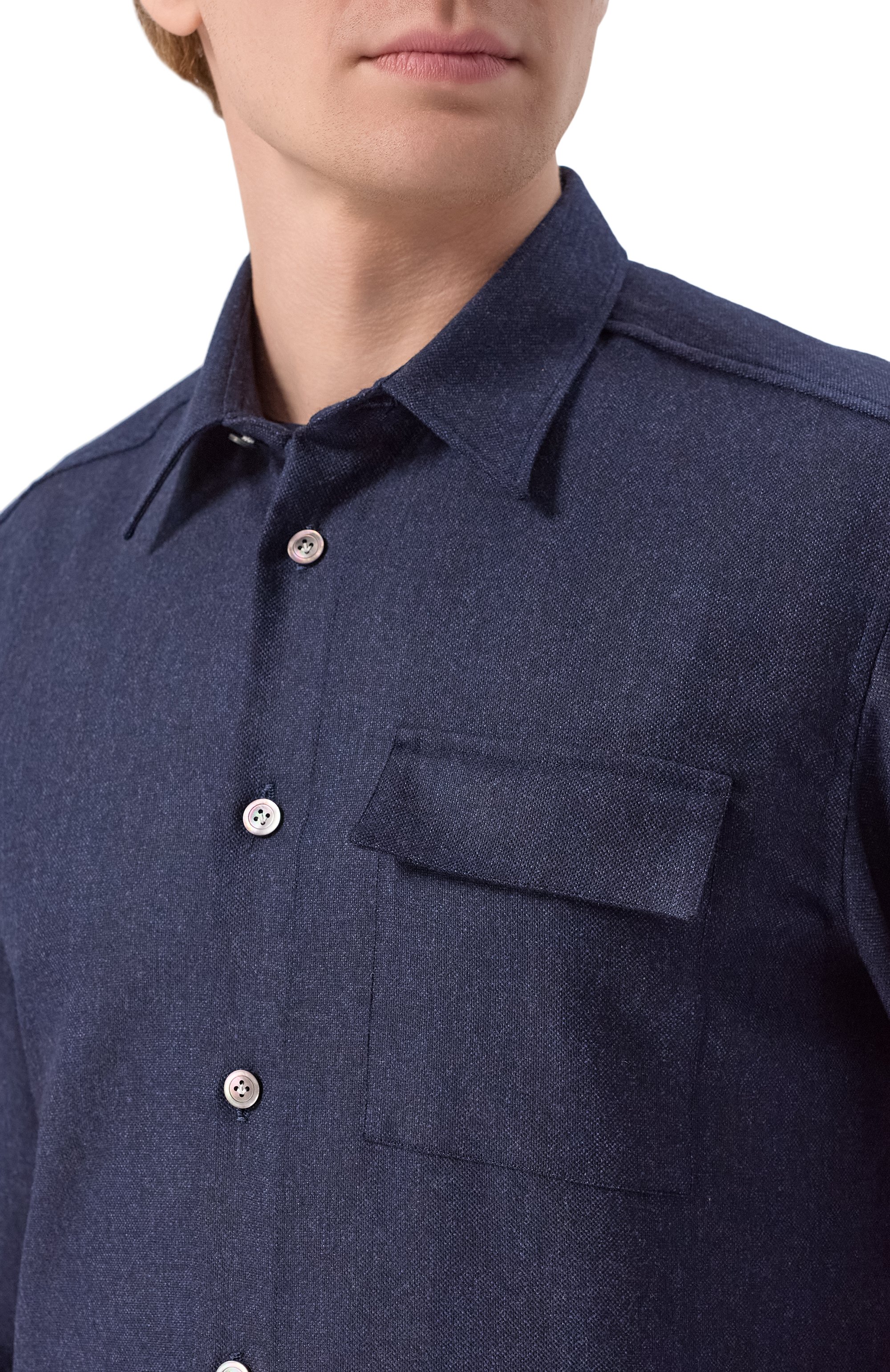 Шерстяная рубашка KITON, арт. UMCBUBAK0167G01, фото 5