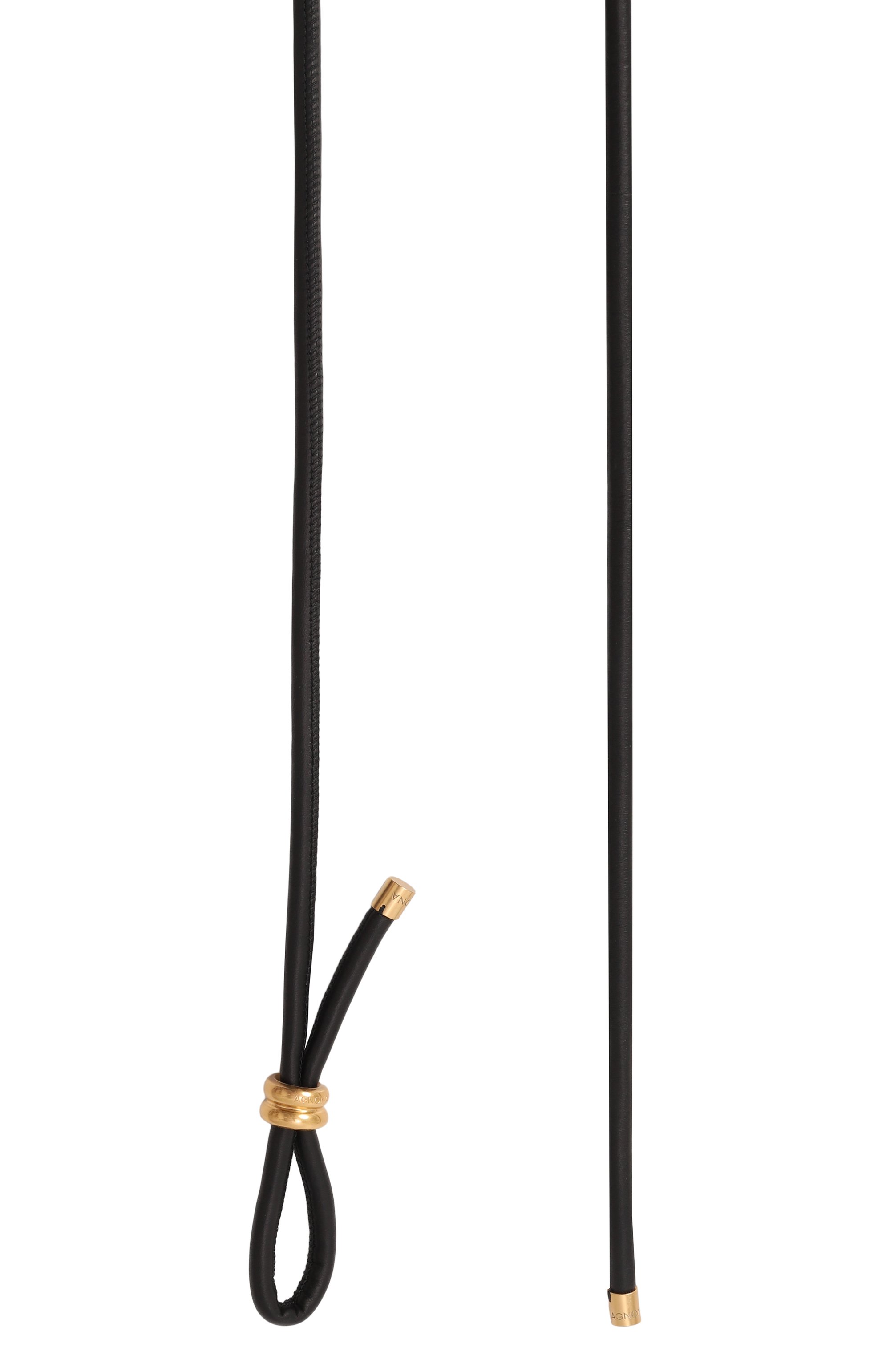 Кожаный пояс AGNONA черного цвета по цене 61550 руб., арт. L60901/U8090, фото 3 Кожаный пояс AGNONA, арт. L60901/U8090, фото 3