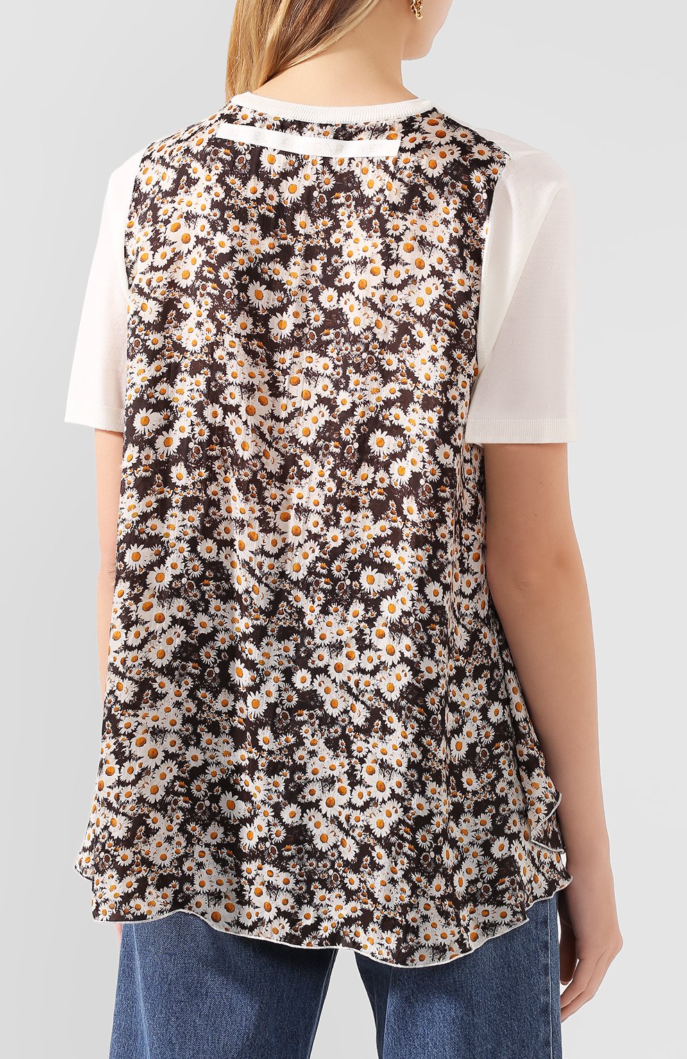 Топ STELLA MCCARTNEY кремового цвета по цене 62350 руб., арт. 601183/S2195, фото 4 Топ STELLA MCCARTNEY, арт. 601183/S2195, фото 4