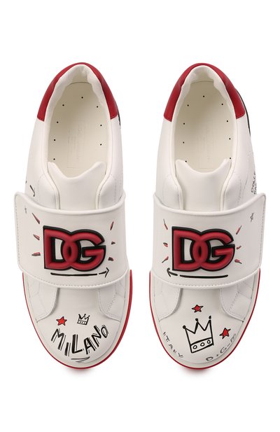 Кожаные кеды DOLCE & GABBANA, арт. DA5057/A0936/37-39, фото 4