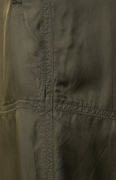 Мужские брюки из вискозы DRIES VAN NOTEN хаки цвета, арт. 251-020932-1427 | Фото 6 (Материал внешний: Вискоза; Длина (брюки, джинсы): Стандартные; Стили: Кэжуэл; Силуэт М (брюки): Джоггеры)