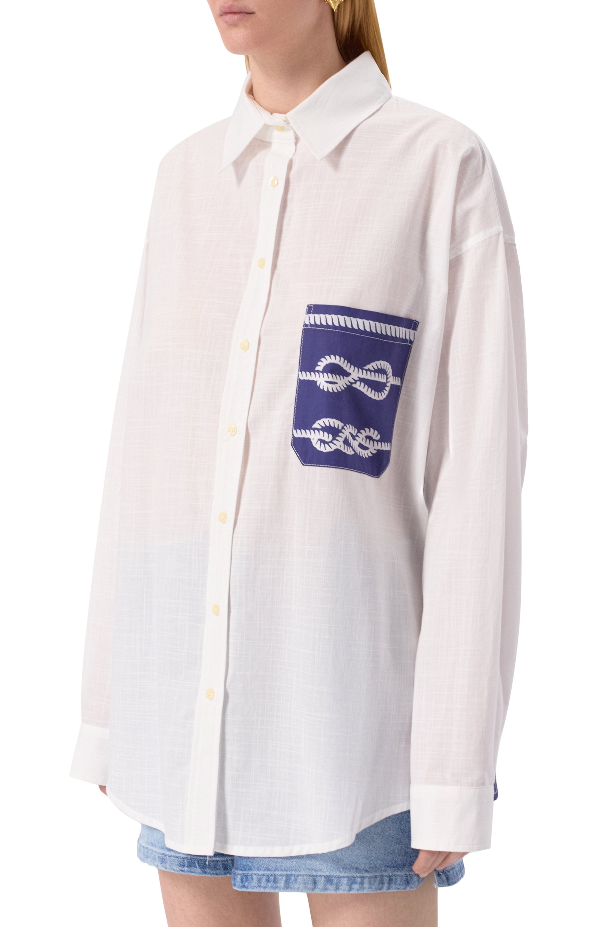 Хлопковая рубашка FORTE DEI MARMI COUTURE, арт. 25SF5113, фото 3