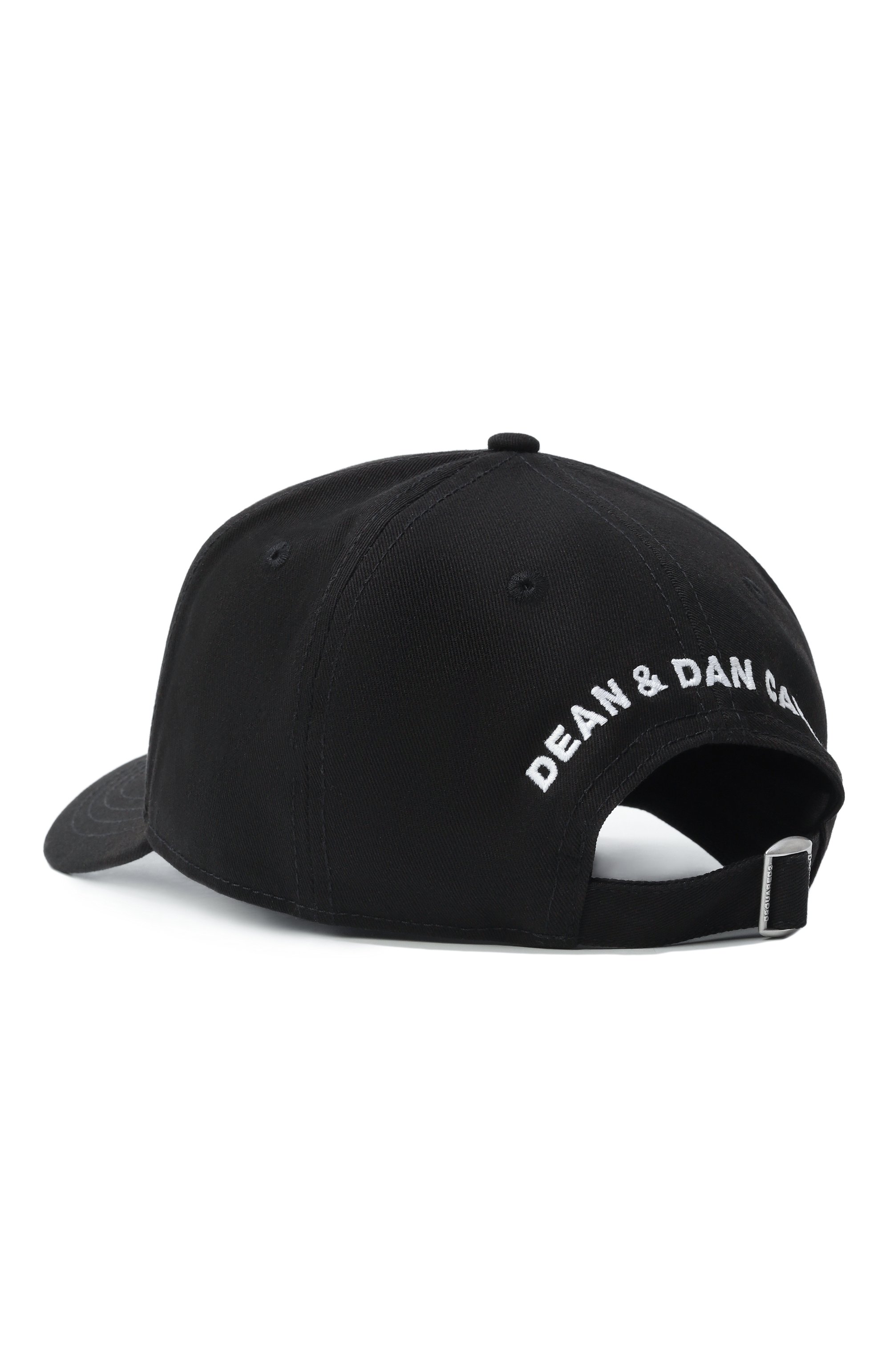 Хлопковая бейсболка DSQUARED2 черного цвета по цене 19600 руб., арт. BCM0871/05C00001, фото 2 Хлопковая бейсболка DSQUARED2, арт. BCM0871/05C00001, фото 2