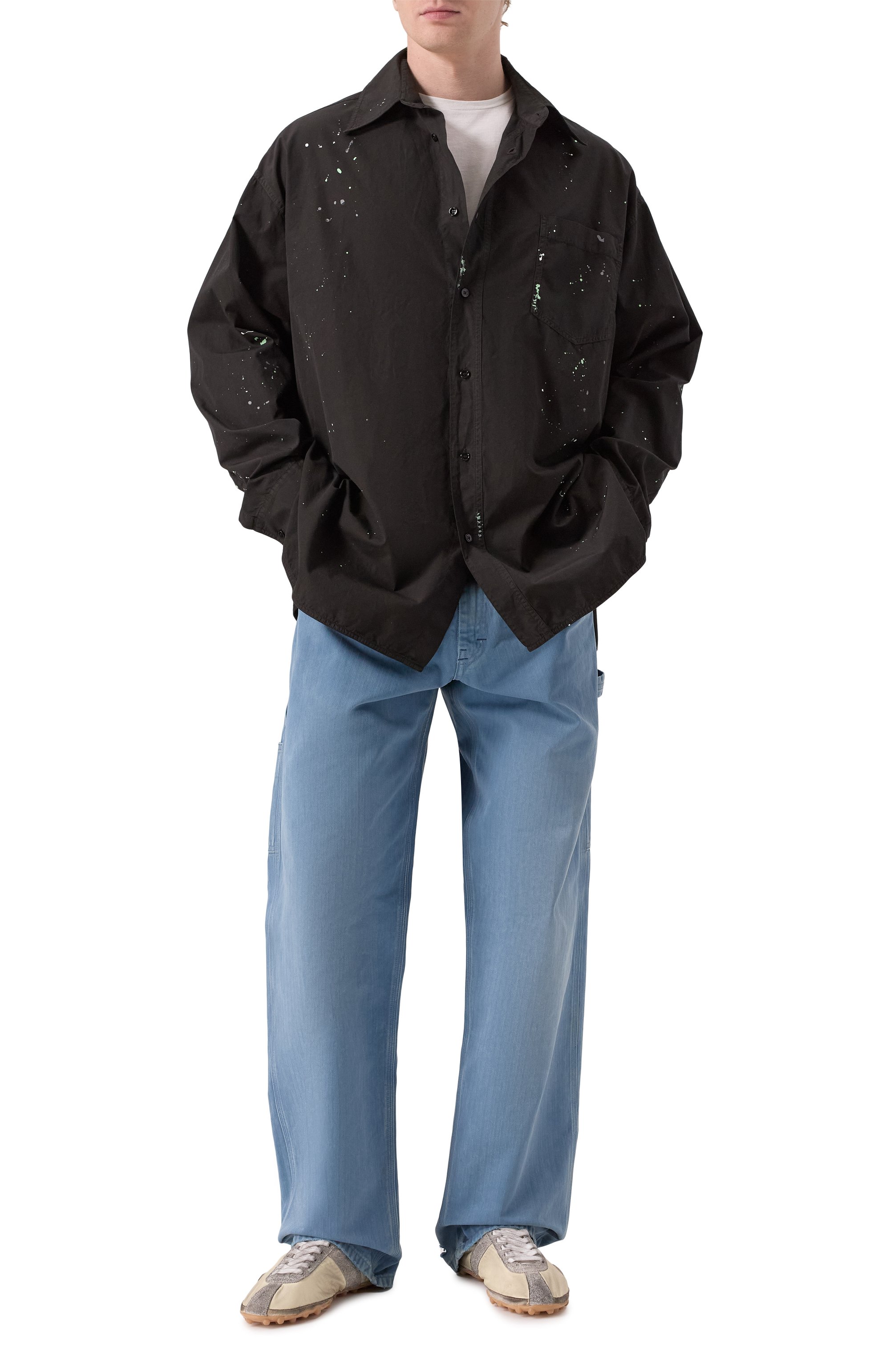 Хлопковая рубашка MM6, арт. SH2DT0022/M35458, фото 2