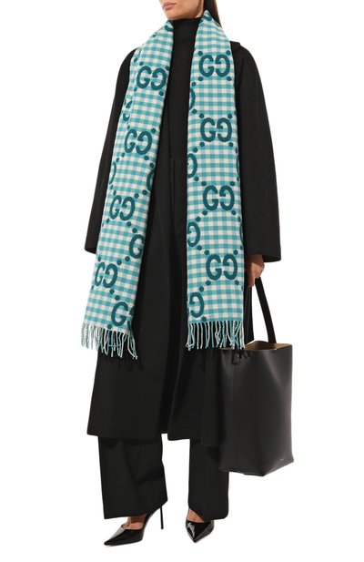 Шерстяной шарф GUCCI, арт. 644365 3GA69, фото 2