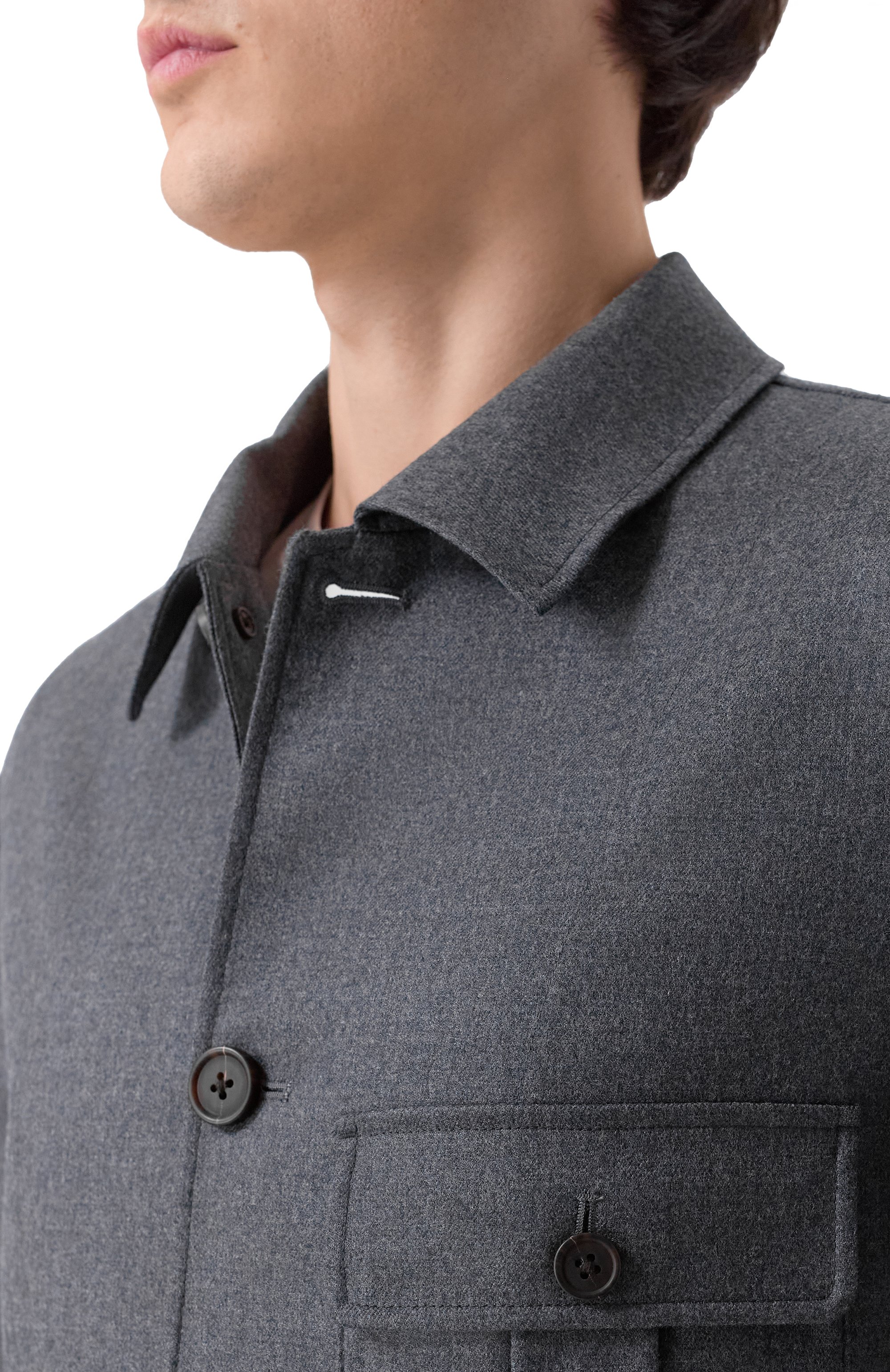 Шерстяная куртка EMPORIO ARMANI темно-серого цвета по цене 85950 руб., арт. EM003296/AF18507, фото 5 Шерстяная куртка EMPORIO ARMANI, арт. EM003296/AF18507, фото 5